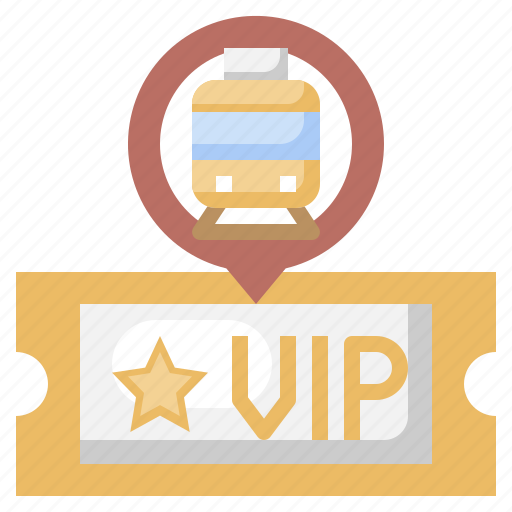 Vip, ticket, train, pass, booking icon - Download on Iconfinder