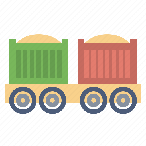 Cargo, coal, delivery, freight, train, transport, wagon icon - Download on Iconfinder