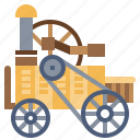 cargo, invention, locomotive, old, railway, train, transportation