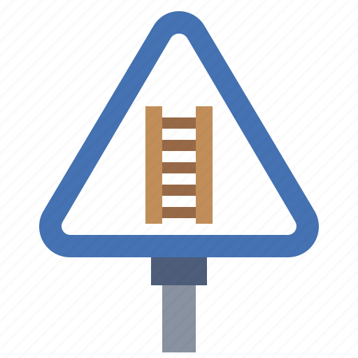Post, railroad, railway, sign, signaling, transportation, triangle icon - Download on Iconfinder