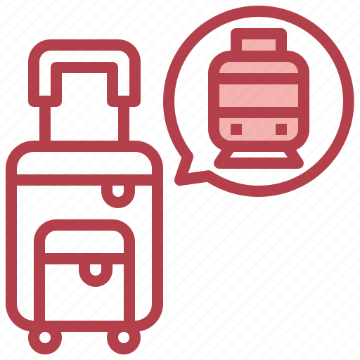 Luggage, bagagge, public, transport, train, railway icon - Download on Iconfinder