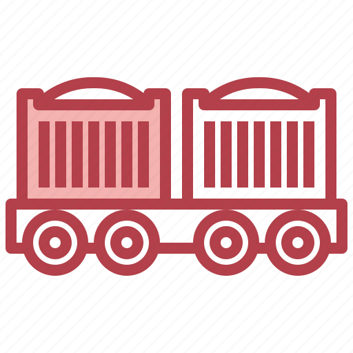 Cargo, coal, delivery, freight, train, transport, wagon icon - Download on Iconfinder