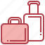 baggage, cart, luggage, suitcase, travel, trolley, wheels 
