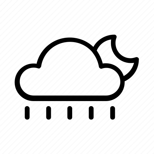 Cloud, moon, weather icon - Download on Iconfinder
