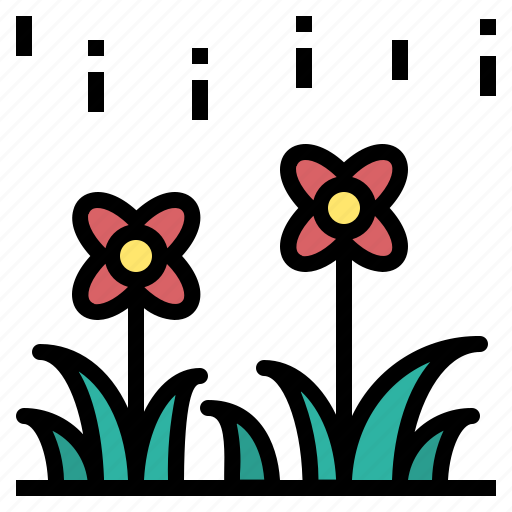 Blossom, drizzle, flower, garden, rain icon - Download on Iconfinder