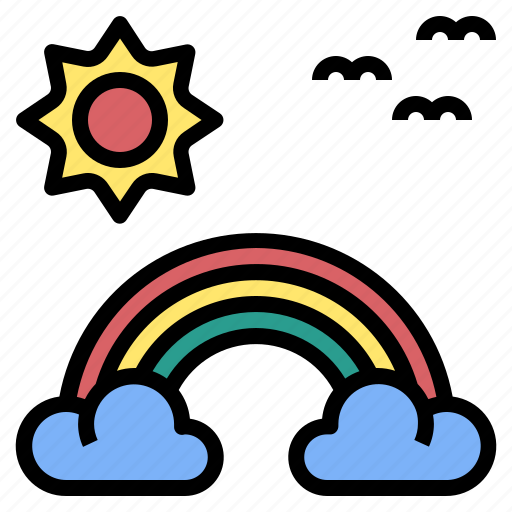 Clearsky, cloud, rainbow, sky, sunlight icon - Download on Iconfinder