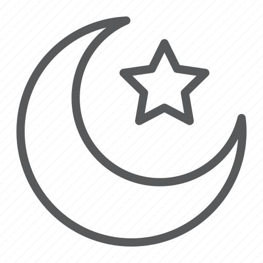 Star, crescent, islam, islamic, moon, muslim, half icon - Download on Iconfinder