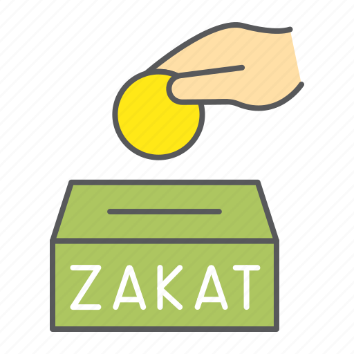 Zakat, ramadan, donate, donation, hand, hold, coin icon - Download on Iconfinder