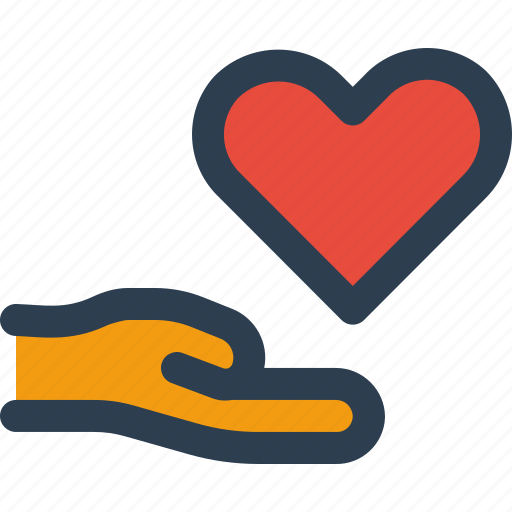 Kindness, care, charity, giving, love, heart icon - Download on Iconfinder