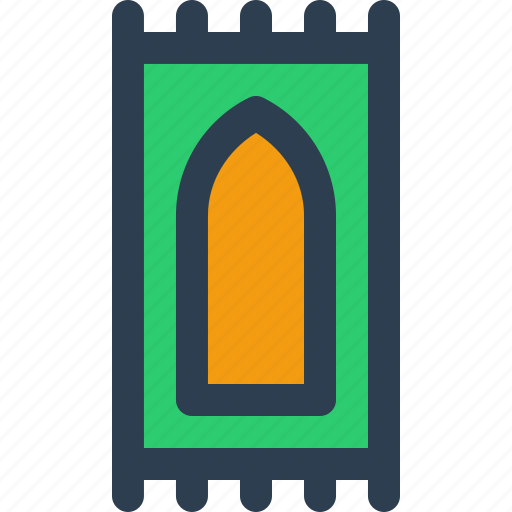 Prayer, mat, rug, carpet, islamic icon - Download on Iconfinder