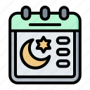 calendar, islam, muslim, ramadan, date