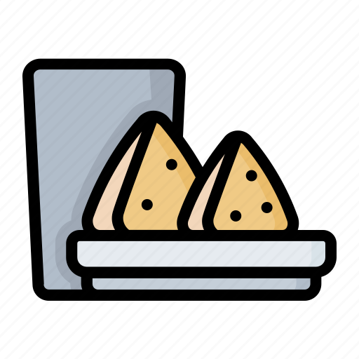 Eat, fast, food, meal, samosa icon - Download on Iconfinder
