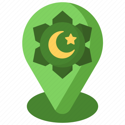 Location, map, mosque, islam icon - Download on Iconfinder