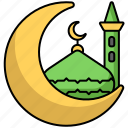 moon, mosque, ramadan, islam