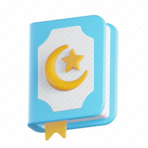 Quran, muslim, ramadan, culture, islam, eid 3D illustration - Download on Iconfinder