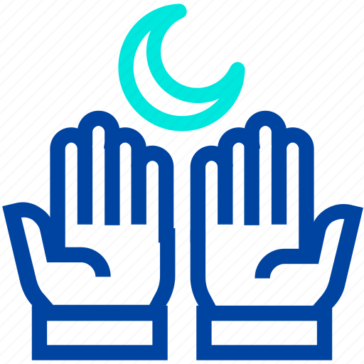Care, hand, islam, moon, muslim, praying, ramadan icon - Download on Iconfinder