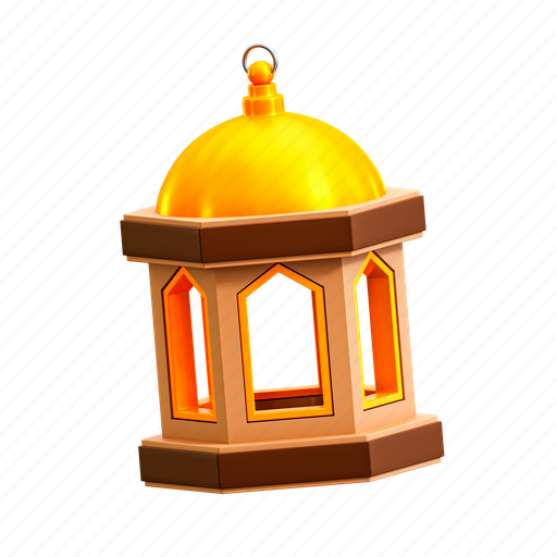 Lantern, 3d, illustration, ramadan, kareem, muharram, month icon - Download on Iconfinder