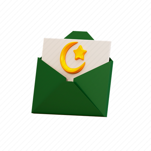 Message, 3d, illustration, ramadan, kareem, muharram, month icon - Download on Iconfinder