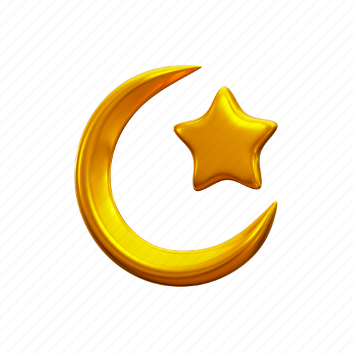 Moon, 3d, illustration, ramadan, kareem, muharram, month icon - Download on Iconfinder