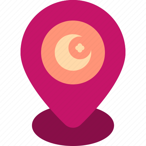 Islam, location, maps, marker, mosque, pin, place icon - Download on Iconfinder