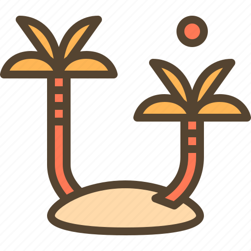 Coconat, holiday, island, palm, sun, tree icon - Download on Iconfinder