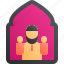 avatar, beard, man, mosque, muslim, profile 