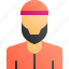 avatar, beard, islam, man, muslim, profile, user 