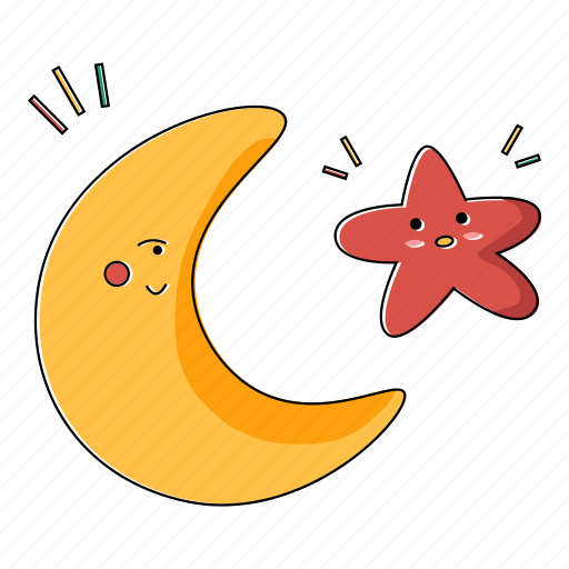 Moon, star, ramadan, doodle, islam, weather, night icon - Download on Iconfinder