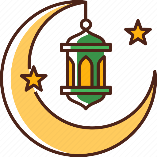 Decoration, ramadan, moon, lamp, crescent, muslim, light icon - Download on Iconfinder