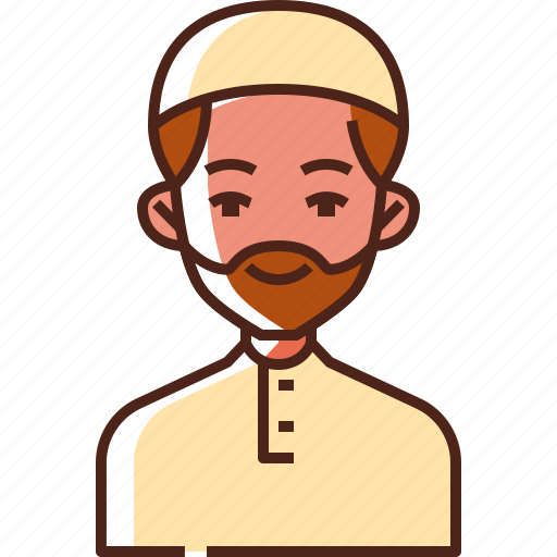Muslim, man, muslim man, avatar, arab, islam, religion icon - Download on Iconfinder