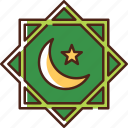 islamic symbol, crescent, moon and star, star, moon, islam, muslim