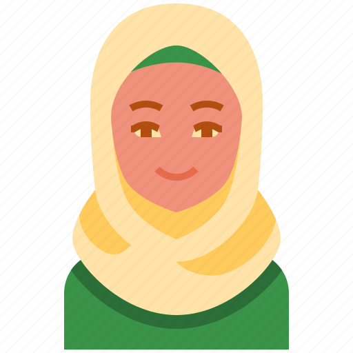 Muslim, woman, muslim woman, people, islam, hijab, female icon - Download on Iconfinder