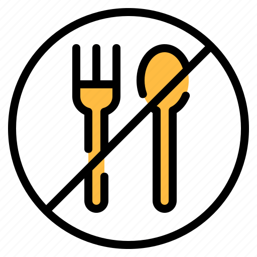 Diet, fasting, fork, no eating, no food, ramadan, spoon icon - Download on Iconfinder