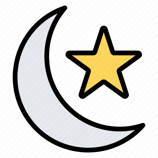 Islamic, moon, night, sign, stars icon - Download on Iconfinder