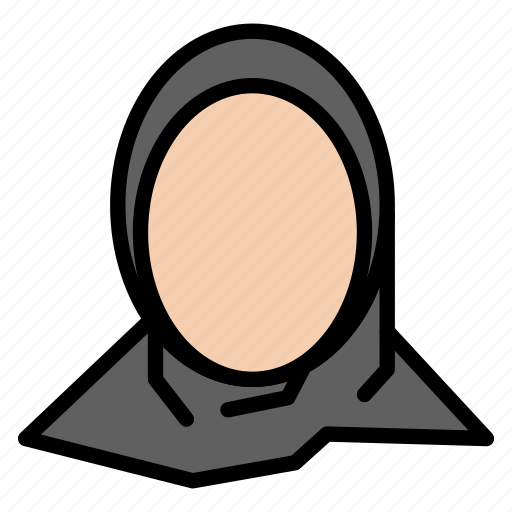 Hijab, islamic, muslim, profile, woman icon - Download on Iconfinder