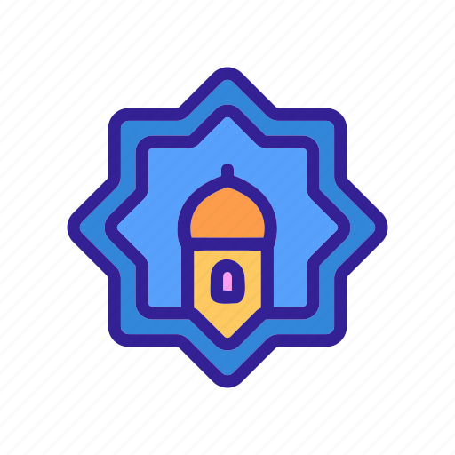 Contour, mosque, ramadan, silhouette icon - Download on Iconfinder