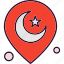 location, map, muslim, ramadan 