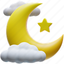 crescent, moon, star, ramadhan, islam, ramadan, muslim, eid, cloud 