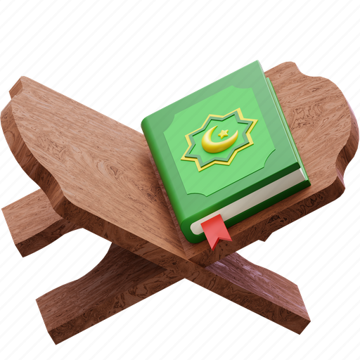 Quran, pray, ramadan, islam, muslim, islamic, religion 3D illustration - Download on Iconfinder