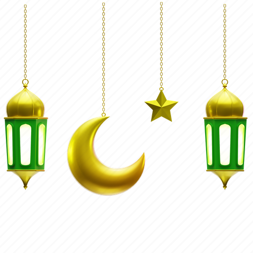 Islamic, decoration, islam, ramadan, mubarak, muslim, religion 3D illustration - Download on Iconfinder