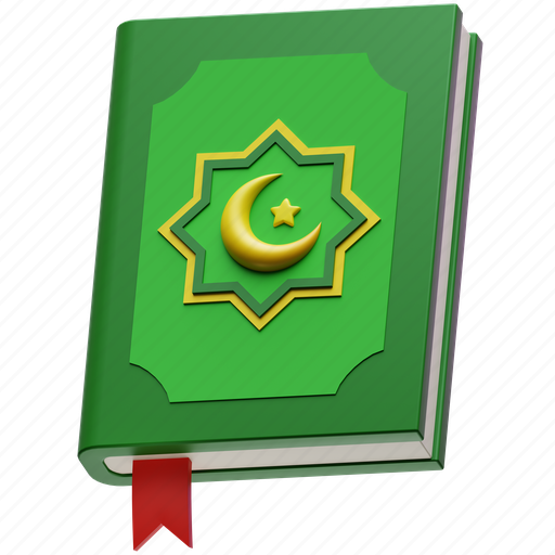 Quran, kareem, pray, islam, ramadan, mosque, muslim 3D illustration - Download on Iconfinder