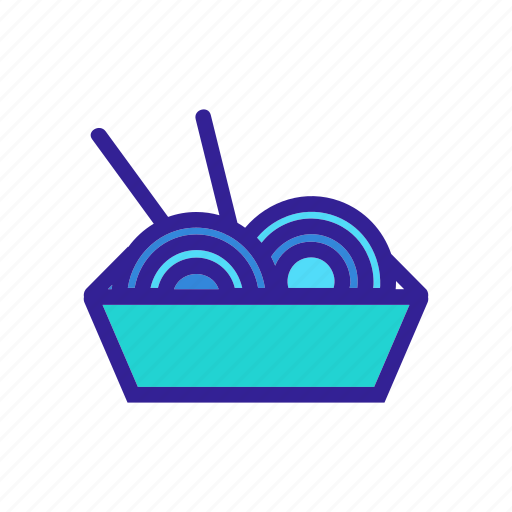 Contour, drawing, food, noodle, ramen, soup icon - Download on Iconfinder