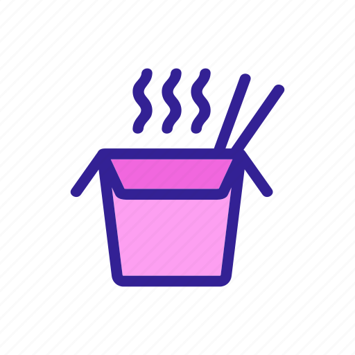 Contour, cooking, drawing, food, noodle, ramen, soup icon - Download on Iconfinder