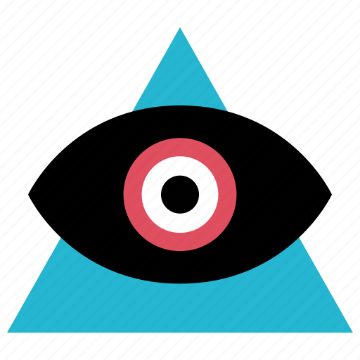 Eye, look, online, sign, triangle icon - Download on Iconfinder