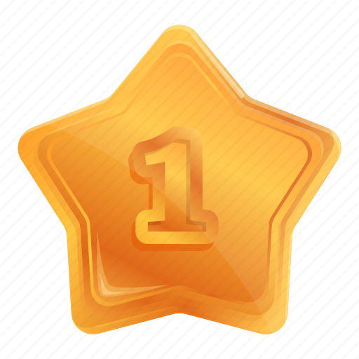 Gold, place, star, medal icon - Download on Iconfinder