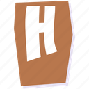 h, cutout letter, ransom, paper, collage, letter h, alphabet