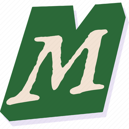 M, ripped paper, torn paper, alphabet, collage, cutout letter, letter m icon - Download on Iconfinder