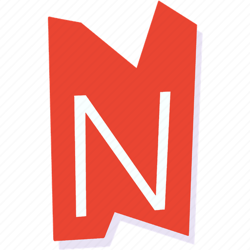 Letter, n, ripped paper, torn paper, alphabet, collage, cutout letter icon - Download on Iconfinder