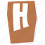 h, cutout letter, ransom, paper, collage, letter h, alphabet 