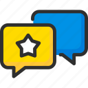 chat, feedback, like, message, rate, rating, star